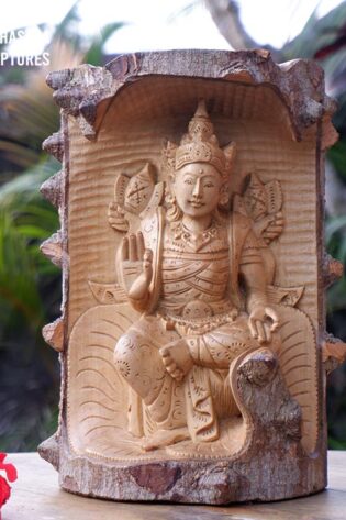 Wooden craved Lord Vishnu from Bali