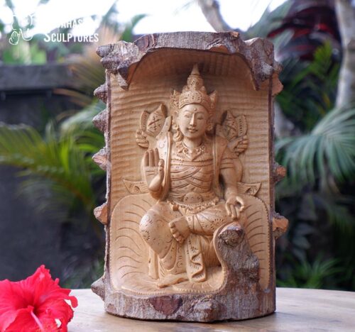 Wooden craved Lord Vishnu from Bali